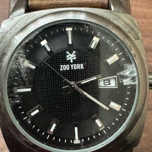Zoo York Black and Silver Men's Analog Watch with Date